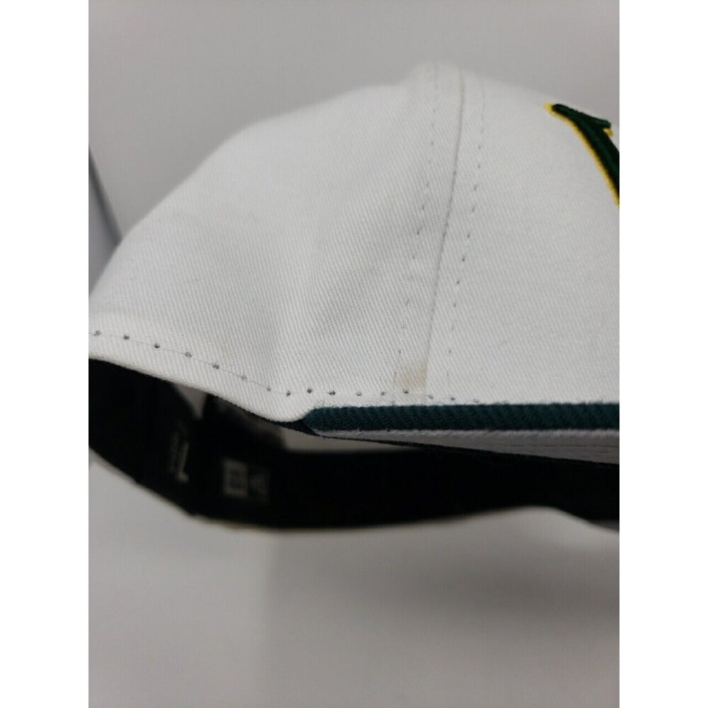 William & Mary New Era 59Fifty Fitted Hat Cap 7 3/8 Logo Green Tribe College - Picture 12 of 13